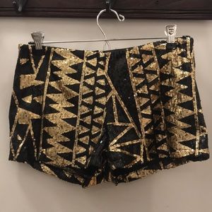 Sequin shorts